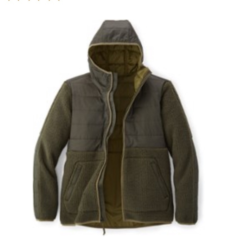REI Wallace Lake Insulted Sherpa Zip Hoodie Jacket